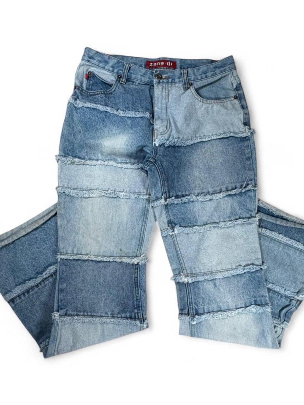 90’s/00’s vintage rare Zana Di blue patchwork denim jeans